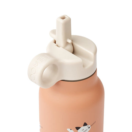 Liewood Waterfles Falk Cat/Tuscany Rose 350Ml - Liewood - Babywinkel - 5715493372897