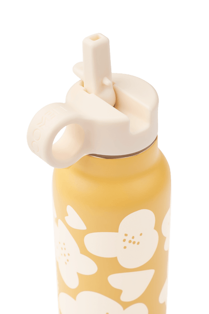 Liewood Waterfles Falk Flower / Lemon yellow koop je bij Babywinkel
