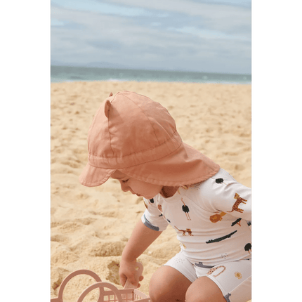 Liewood Zonnehoedje Baby Gorm Omkeerbare Peach / Seashell / Pale Tuscany koop je bij Babywinkel