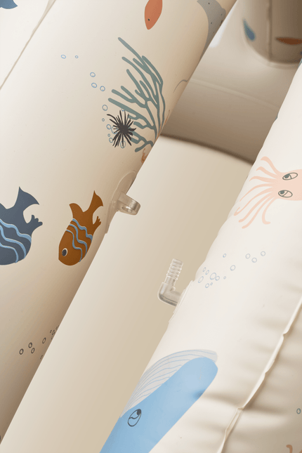 Liewood Zwembad Met Zonnescherm Sea Creature/Sandy 108Cm koop je bij Babywinkel