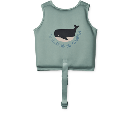 Liewood Zwemvest Dove It comes in waves / Peppermint koop je bij Babywinkel