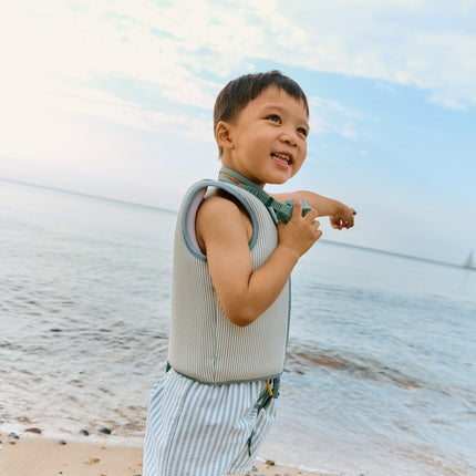 Liewood Zwemvest Dove Seersucker Riverside/ Creme De La Creme koop je bij Babywinkel