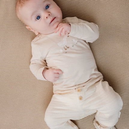 Little Dutch Baby Shirt Lange Mouw Sand - Babywinkel - 8721122582336