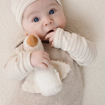 Little Dutch Baby Shirt Lange Mouw Soft Beige Stripe - Babywinkel - 8721122582459