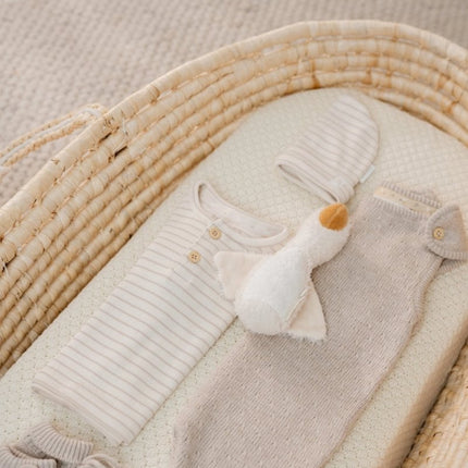 Little Dutch Baby Shirt Lange Mouw Soft Beige Stripe - Babywinkel - 8721122582459