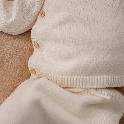 Little Dutch Baby Vestje Overslag Off White - Babywinkel - 8721122582633