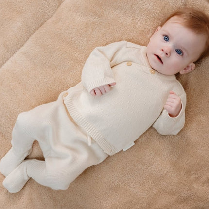 Little Dutch Baby Vestje Overslag Off White - Babywinkel - 8721122582633