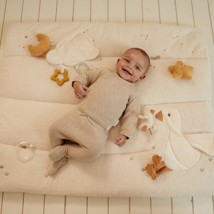 Little Dutch Baby Vestje Overslag Soft Beige Melee - Babywinkel - 8721122582572
