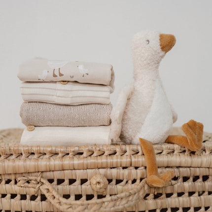 Little Dutch Baby Vestje Overslag Soft Beige Melee - Babywinkel - 8721122582572