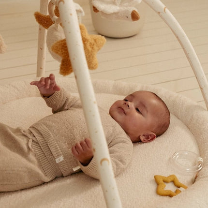 Little Dutch Baby Vestje Overslag Soft Beige Melee - Babywinkel - 8721122582572