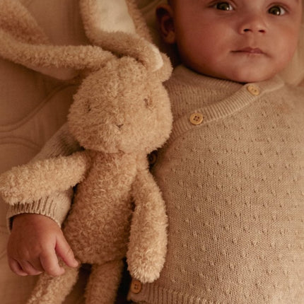 Little Dutch Baby Vestje Overslag Soft Beige Melee - Babywinkel - 8721122582572