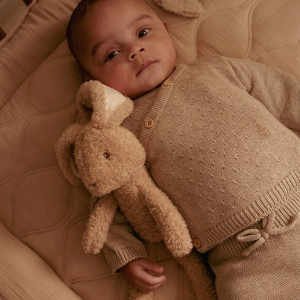Little Dutch Baby Vestje Overslag Soft Beige Melee - Babywinkel - 8721122582572