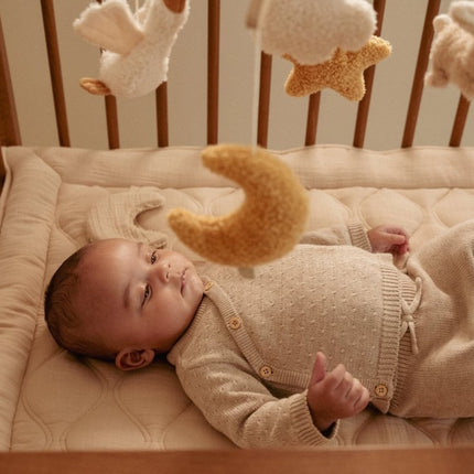 Little Dutch Baby Vestje Overslag Soft Beige Melee - Babywinkel - 8721122582572