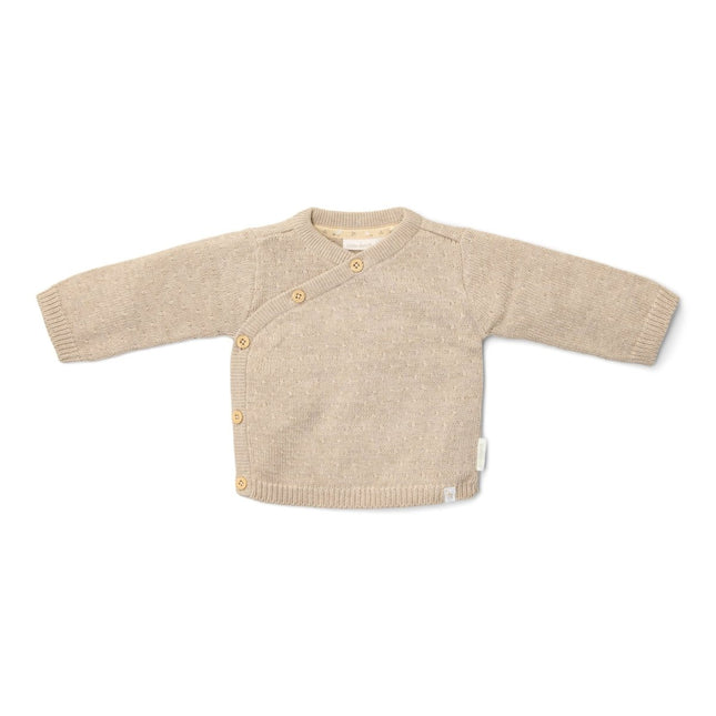 Little Dutch Baby Vestje Overslag Soft Beige Melee - Babywinkel - 8721122582572
