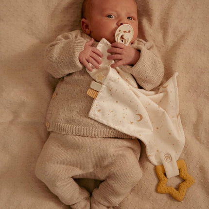 Little Dutch Baby Vestje Overslag Soft Beige Melee - Babywinkel - 8721122582572