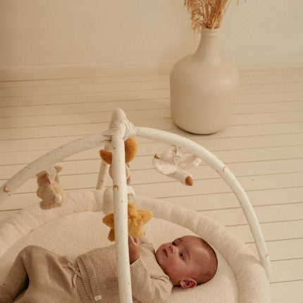 Little Dutch Baby Vestje Overslag Soft Beige Melee - Babywinkel - 8721122582572