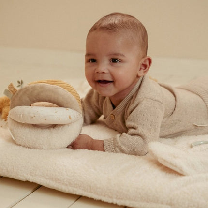 Little Dutch Baby Vestje Overslag Soft Beige Melee - Babywinkel - 8721122582572