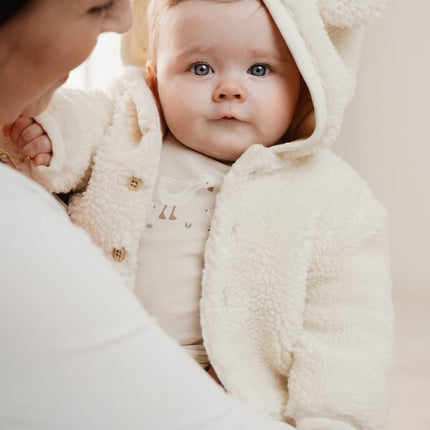 Little Dutch Babyjasje Teddy Off White - Babywinkel - 8721122583418
