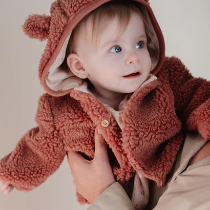 Little Dutch Babyjasje Teddy Pink Blush - Babywinkel - 8721122583456