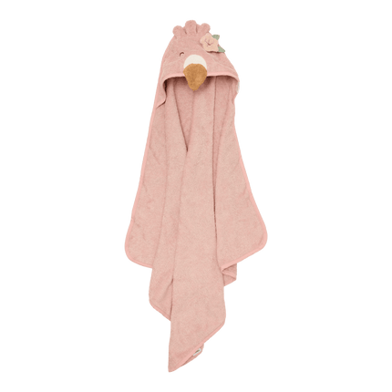 Little Dutch Badcape Baby Flamingo koop je bij Babywinkel