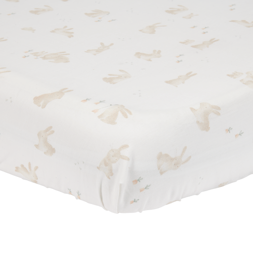 <tc>Little Dutch</tc> Drap-housse Cot White Baby Bunny 70X140/150Cm