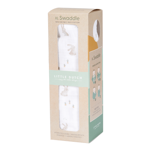 <tc>Little Dutch</tc> Couverture d'emmaillotage Hydrophile 120Cm Baby Bunny