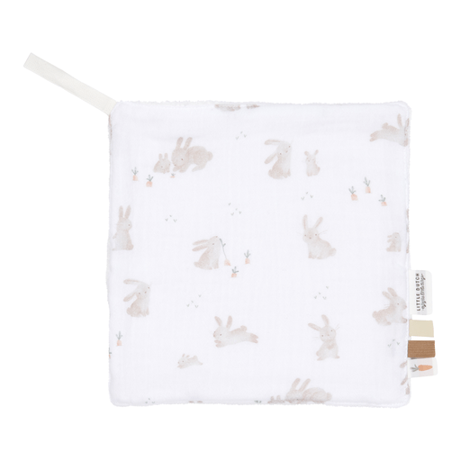 <tc>Little Dutch</tc> Couverture câline Hydrophile Blanc Baby Bunny 20X20Cm