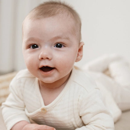 Little Dutch Overslag Shirt Baby Lange Mouw Creme - Babywinkel - 8721122582510