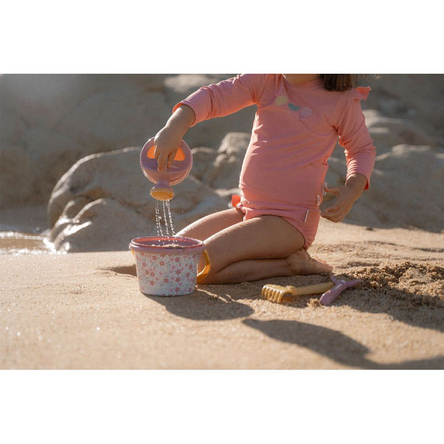 Little Dutch Pink Flower Strandset 9,5cm 5 dlg - Babywinkel - 8712051142388