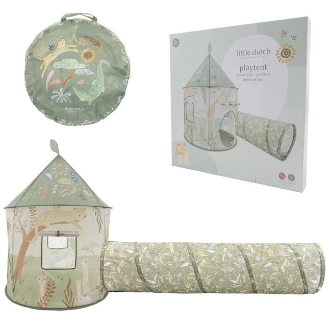 Little Dutch Safari Tent Met Kruiptunnel koop je bij Babywinkel