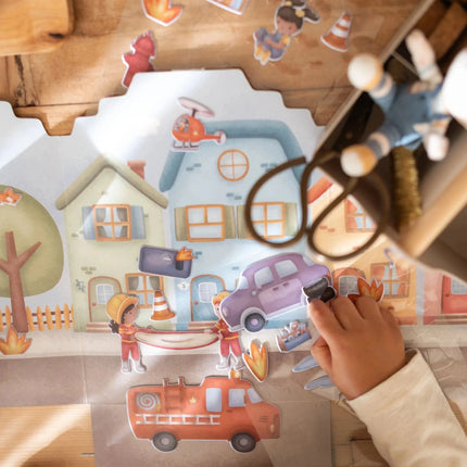 Little Dutch Stickerboek Brandweer Jim koop je bij Babywinkel