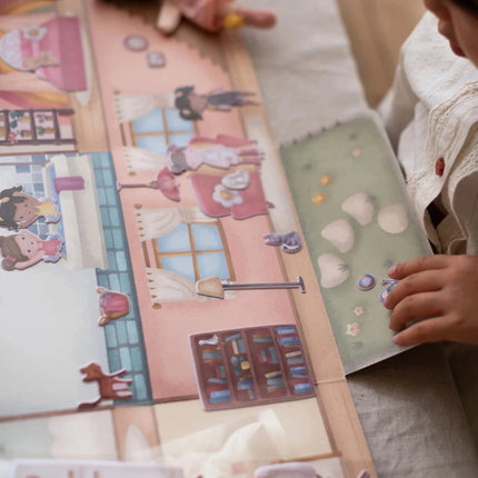 Little Dutch Stickerboek Rosa Herbuikbaar koop je bij Babywinkel