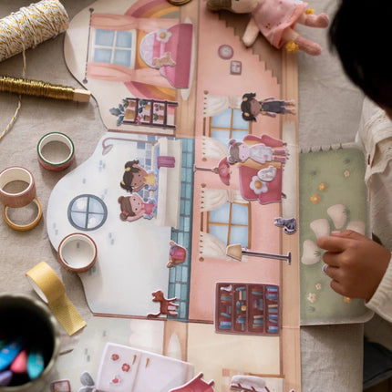 Little Dutch Stickerboek Rosa Herbuikbaar koop je bij Babywinkel
