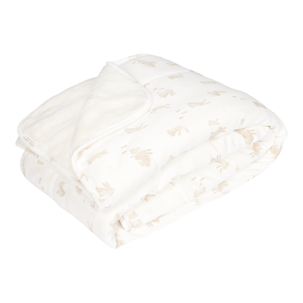 Little Dutch Wiegdeken Wit Baby Bunny koop je bij Babywinkel