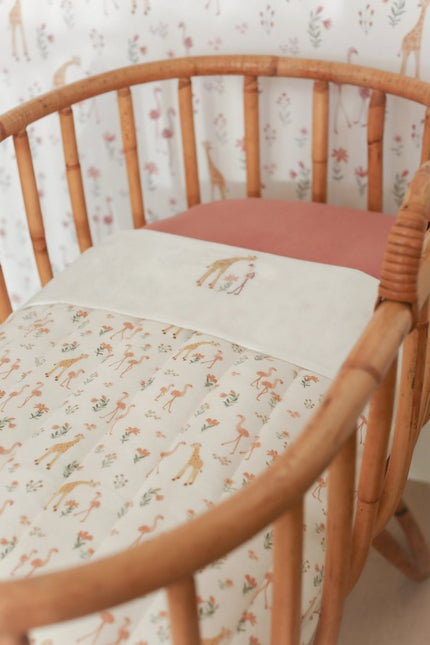 Little Dutch Wieglaken Flamingo Wit koop je bij Babywinkel