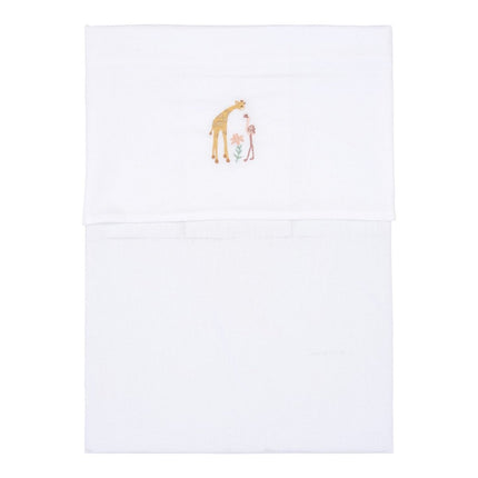 Little Dutch Wieglaken Flamingo Wit koop je bij Babywinkel