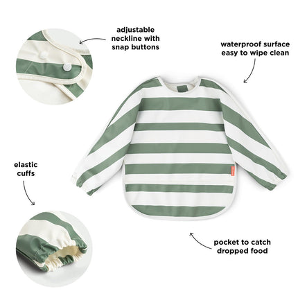 Lopende mouwen met zakken Strepen Groen koop je bij Babywinkel