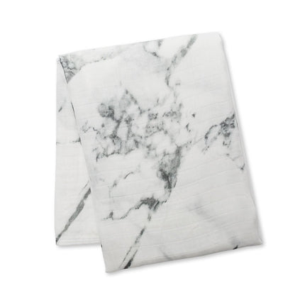 Lulujo Hydrofiele Doek Met Muts En Sticker Marble - Lulujo - Babywinkel - 628233456434