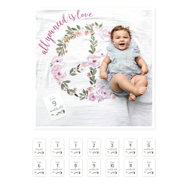Lulujo Mijlpaalkaarten All You Need Is Love - Lulujo - Babywinkel - 628233455932