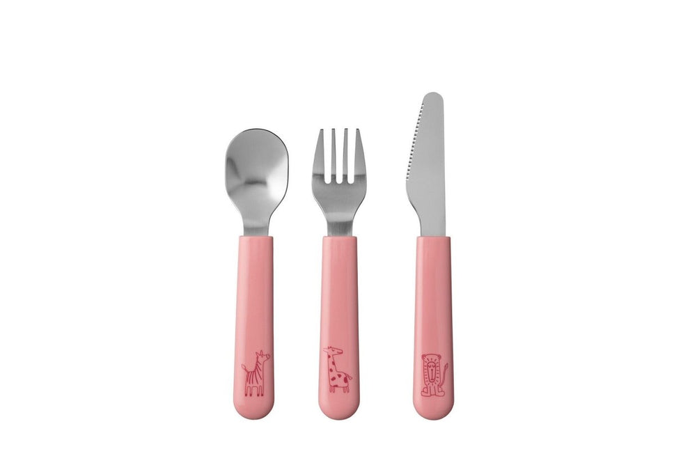 Mepal Baby Bestekset Mio 3 delig Deep Pink - Mepal - Babywinkel - 8711269993461