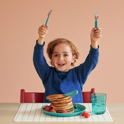 Mepal Baby Bestekset Mio 3 delig Deep Turquoise - Mepal - Babywinkel - 8711269993454