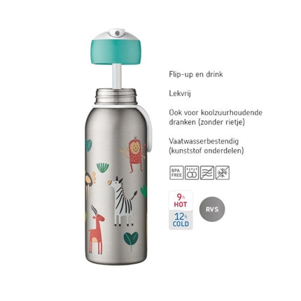 Mepal Thermosfles Flip - Up Campus 350ml Blue - Mepal - Babywinkel - 8720294011767