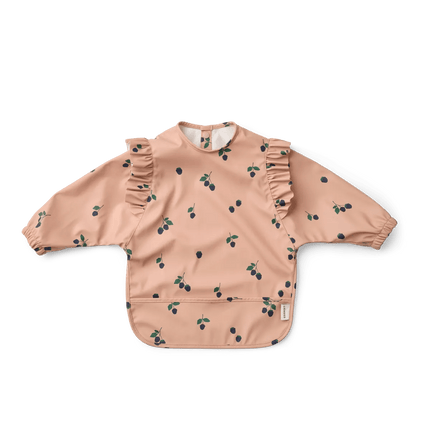 Merle Ruffle Cape Bib Berry / Pale Tuscany - Babywinkel - 5715493492496