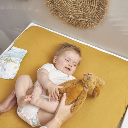 Meyco Aankleedkussenhoes 3K 2St Basic Jersey Honey Gold - Meyco - Babywinkel - 4054703842104