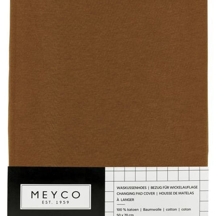 Meyco Aankleedkussenhoes Basic Jersey Camel - Meyco - Babywinkel - 4054703860078