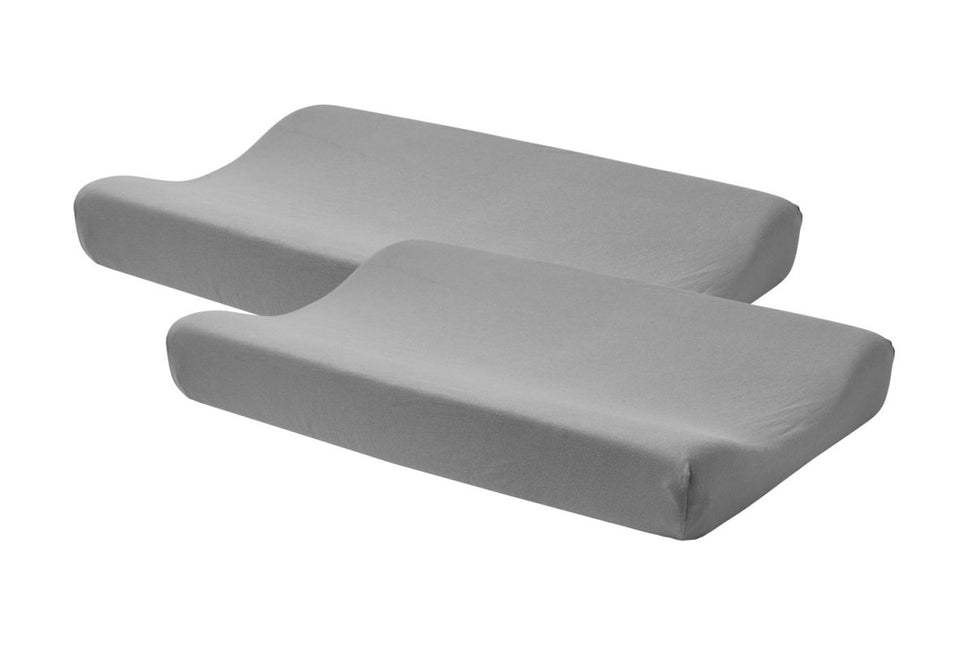 Meyco Aankleedkussenhoes Basic Jersey Grijs 2st - Meyco - Babywinkel - 4054703862041