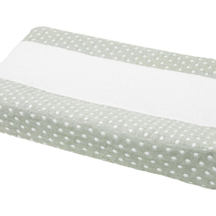Meyco Aankleedkussenhoes Little Dots Forest Green - Meyco - Babywinkel - 4054703216325