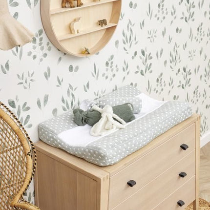 Meyco Aankleedkussenhoes Little Dots Forest Green - Meyco - Babywinkel - 4054703216325
