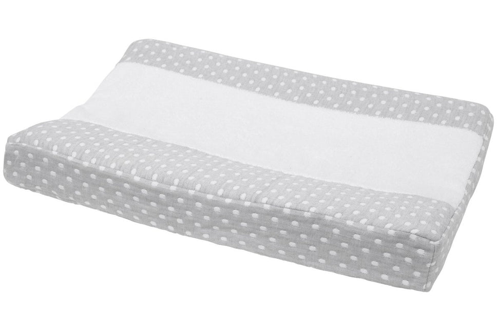 Meyco Aankleedkussenhoes Little Dots Grijs - Meyco - Babywinkel - 4054703216059