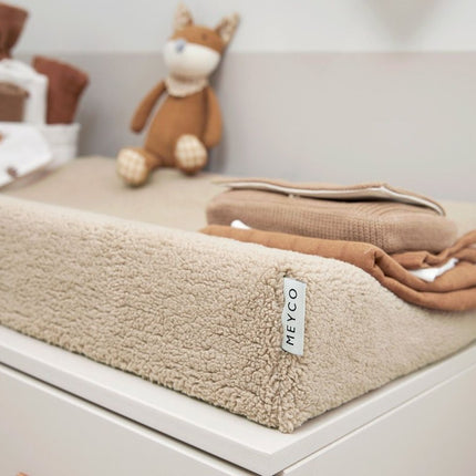 Meyco Aankleedkussenhoes Teddy Sand 50X70cm koop je bij Babywinkel